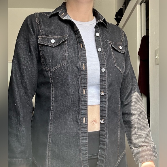 Zeagoo Jackets & Blazers - Dark Blue Denim Jacket